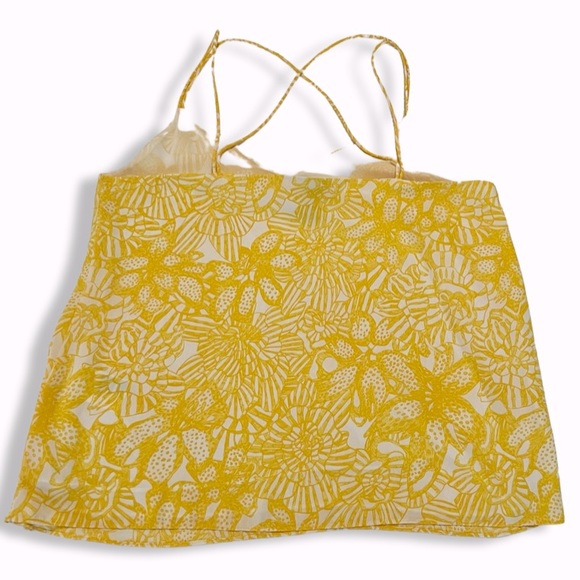 H&M strappy yellow sleeveless blouse Size 10 - Picture 2 of 3